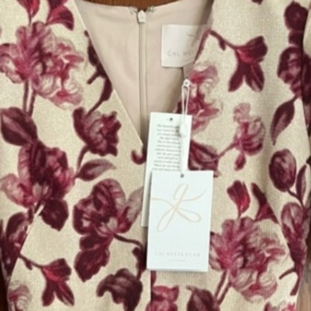 Gal Meets Glam Edith Floral Fit And Flare Midi Dress - Picture 9 of 13